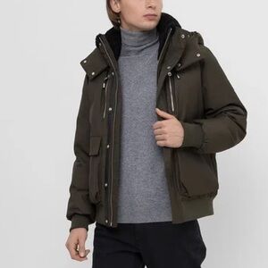 Mackage Olive Bomber Jacket with Hood, used twice !!! Size 40 that’s Large ‼️